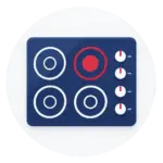 Frigidaire cooktop repair icon